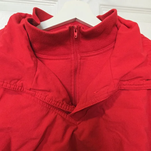 Vintage Foot Locker Red Quarter-Zip Pullover - Picture 5 of 8
